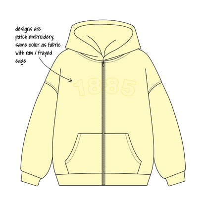 Baylor University x Alpha Chi Omega 'PR' Signature Zip-Up Hoodie
