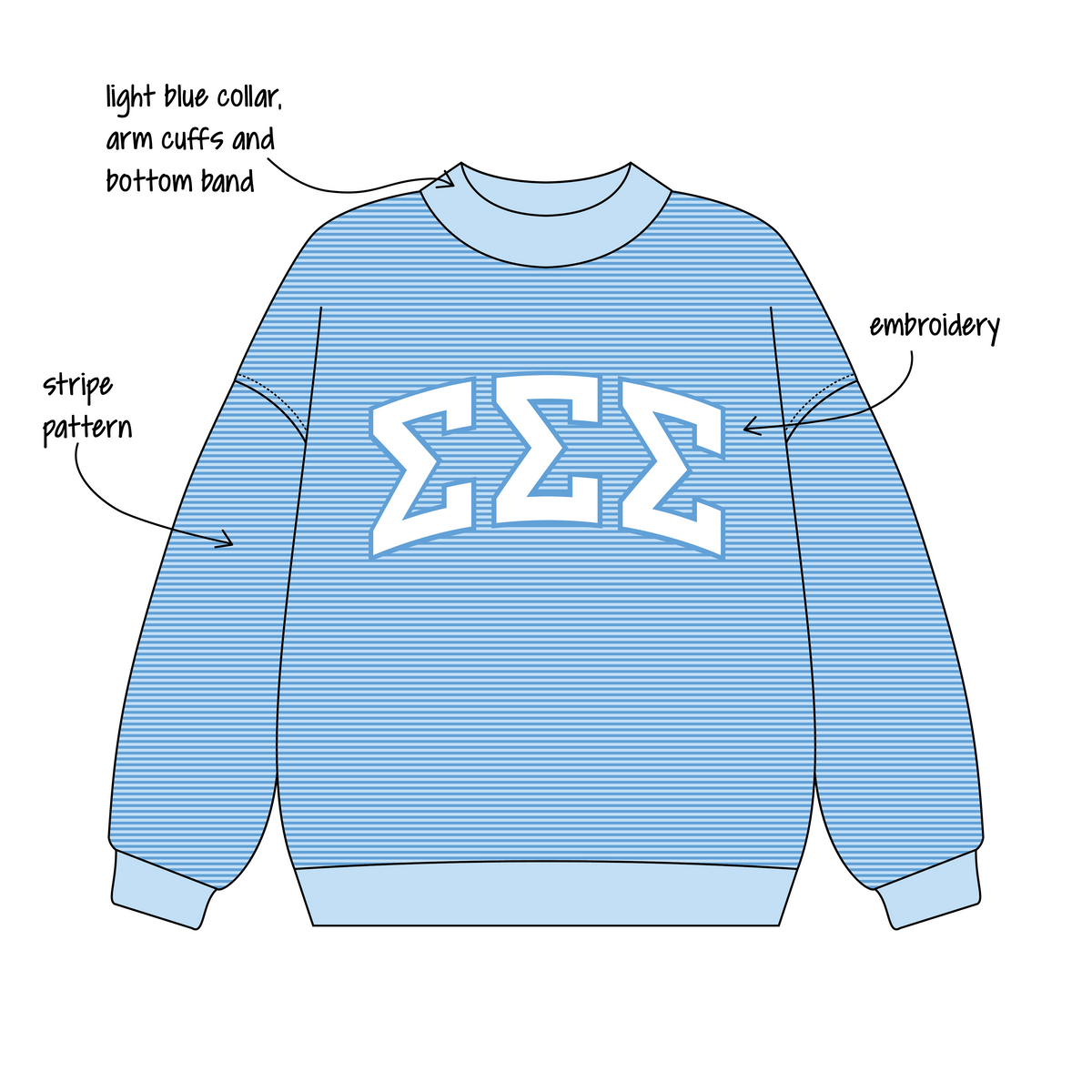 Bryant University x Tri Sigma 'Fall Merchandise' Signature Mockneck