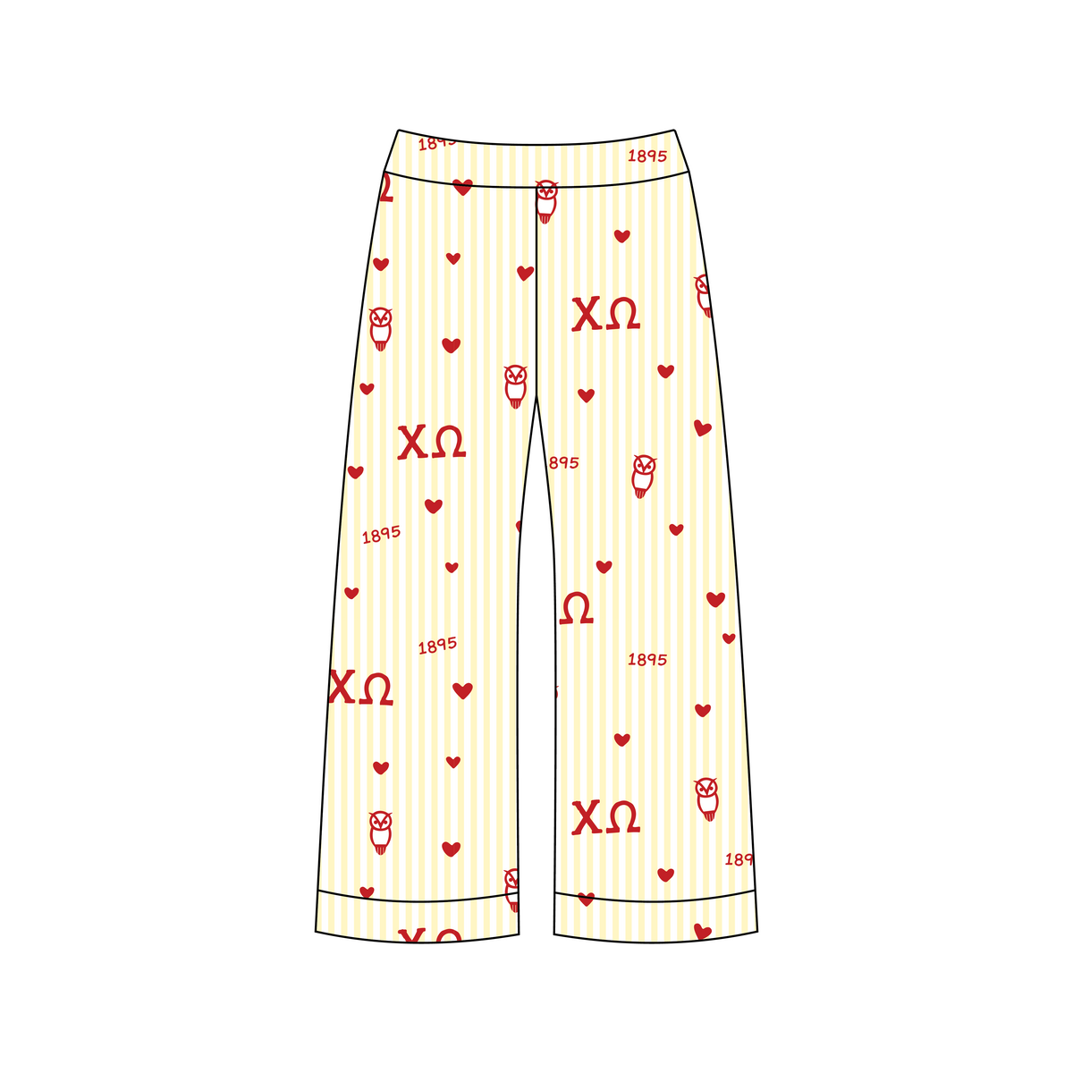 University of Arizona x Chi Omega 'Live in PJs' Signature Pajama Pants