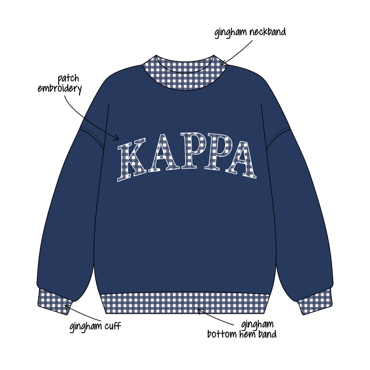 College of William & Mary x Kappa Kappa Gamma 'Fall Merch' Signature Mockneck