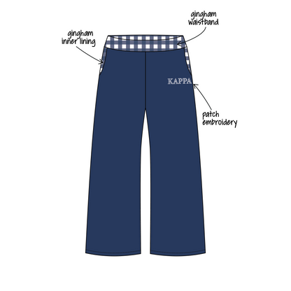 College of William & Mary x Kappa Kappa Gamma 'Fall Merch' Jagger Wide-Leg Sweatpants