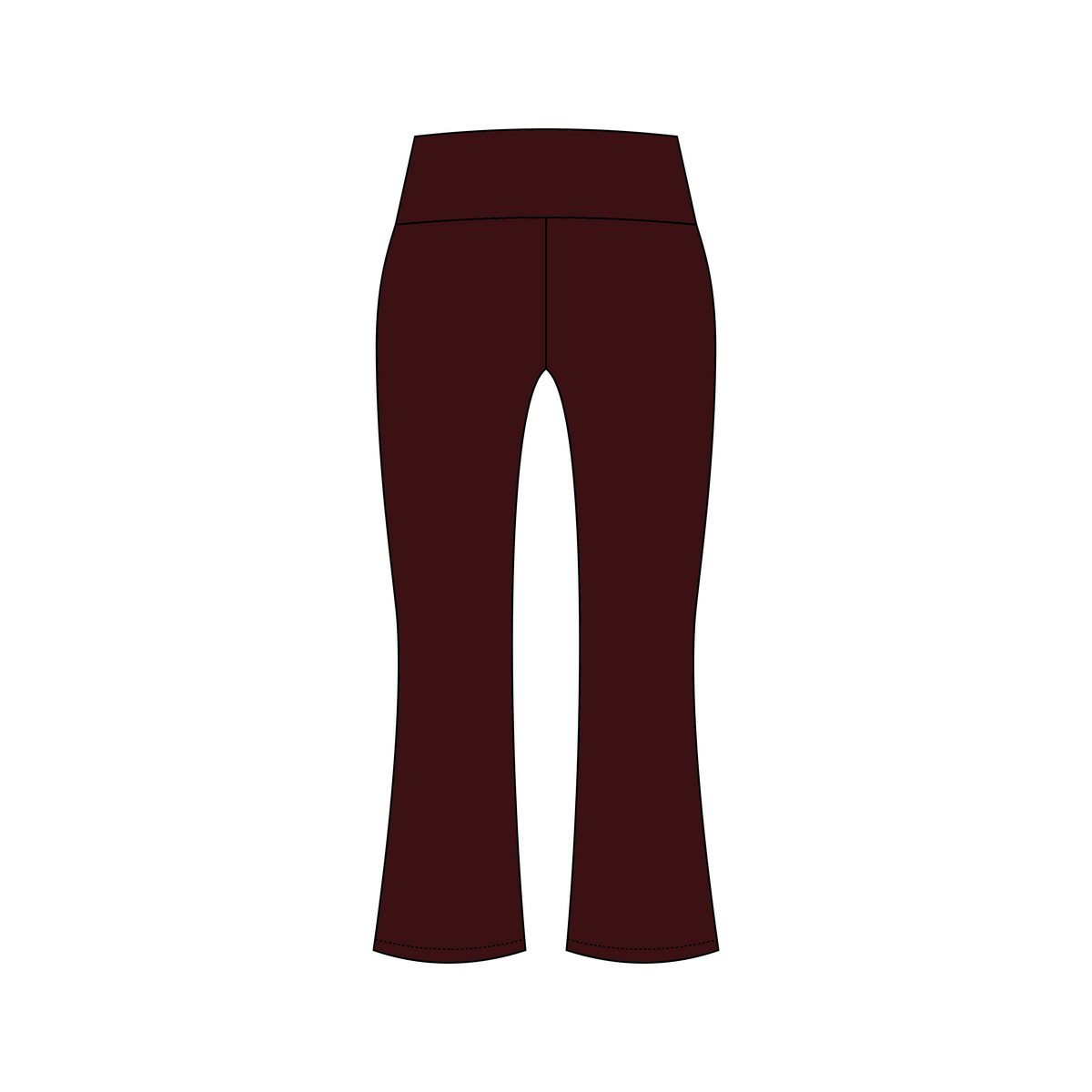 Washington State University x Pi Beta Phi 'Fall merch' Becca Foldover Yoga Pants
