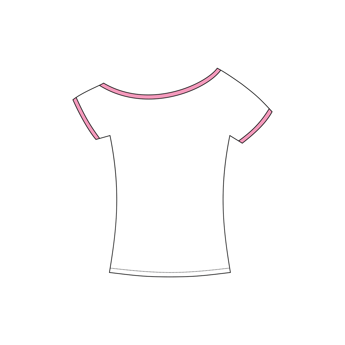 Emory & Henry College x Alpha Xi Delta 'spring set' Blaine Off-the-Shoulder Baby Tee