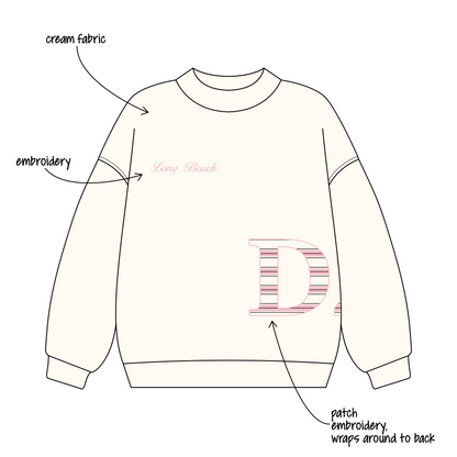 California State University, Long Beach x Delta Zeta 'Retreat' Signature Mockneck