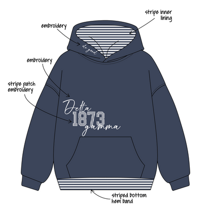 San Diego State University x Delta Gamma 'Fall Sweat Sets' Signature Hoodie