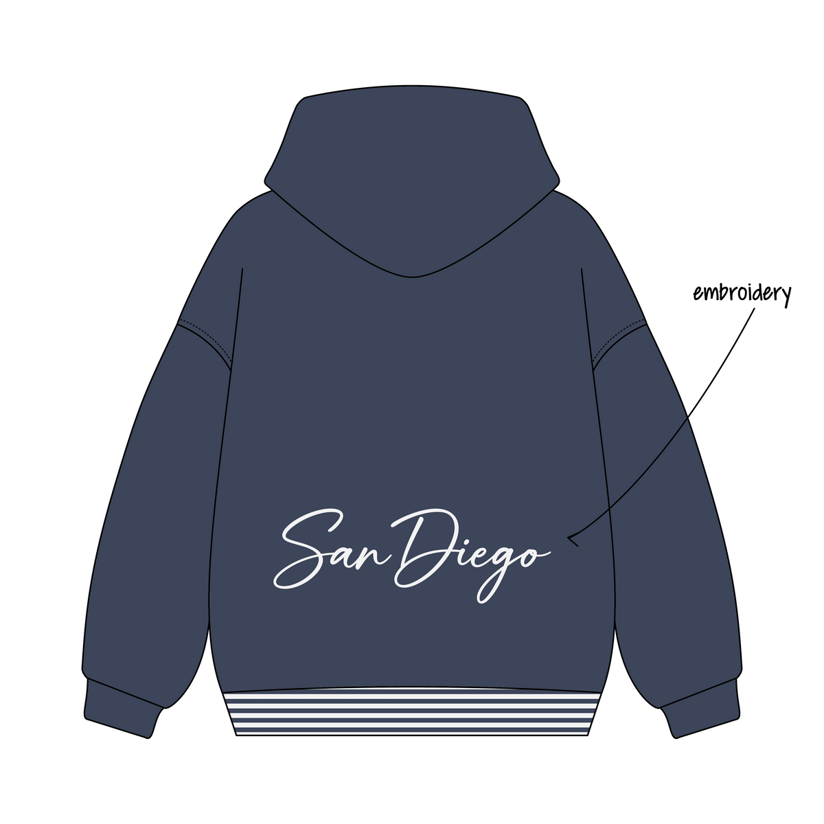 San Diego State University x Delta Gamma 'Fall Sweat Sets' Signature Hoodie