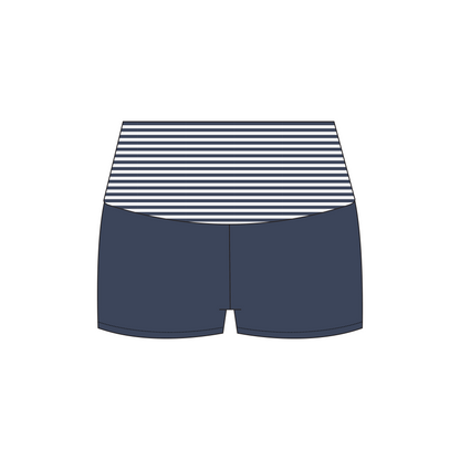 San Diego State University x Delta Gamma 'Fall Sweat Sets' Haven Foldover Shorts