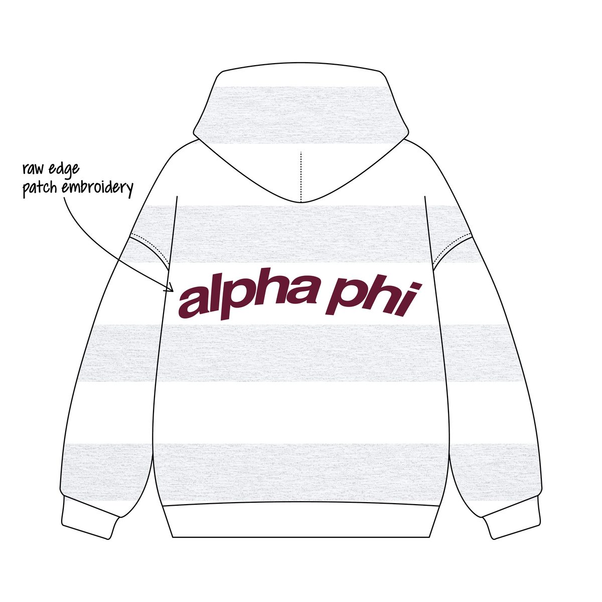 Duquesne University x Alpha Phi 'Fall merch' Signature Hoodie