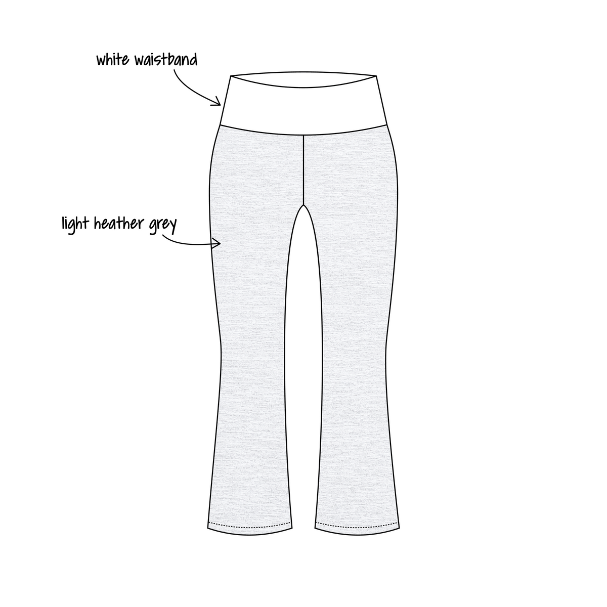 Duquesne University x Alpha Phi 'Fall merch' Becca Foldover Yoga Pants