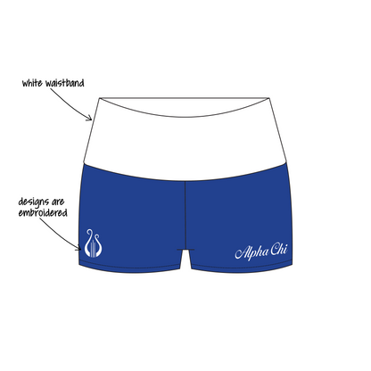 Baylor University x Alpha Chi Omega 'Exec merch' Haven Foldover Shorts