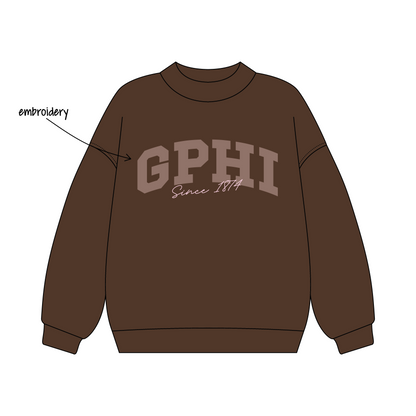 University of Washington x Gamma Phi Beta 'Fall quarter merch' Signature Mockneck