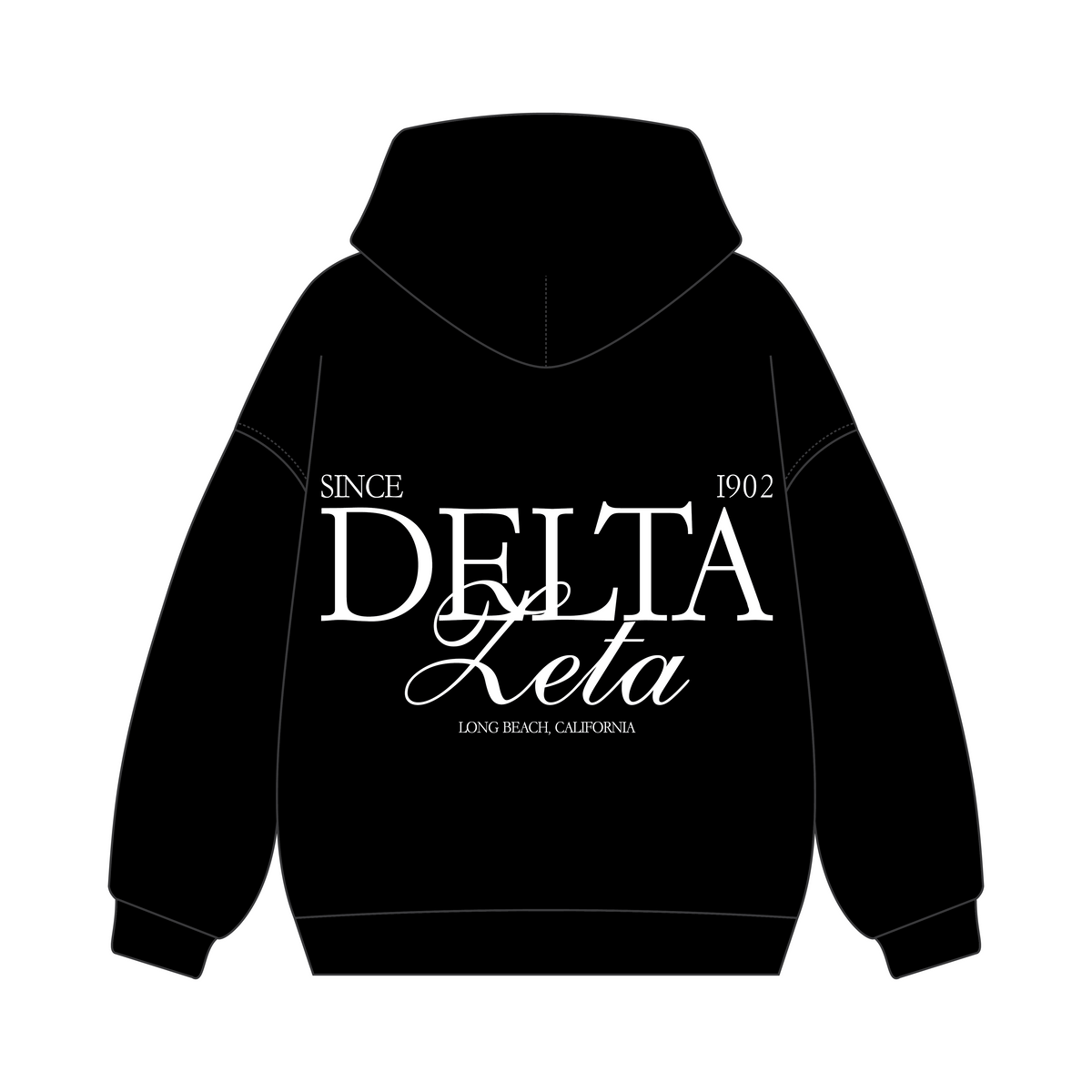 California State University, Long Beach x Delta Zeta 'exec merch' Signature Hoodie