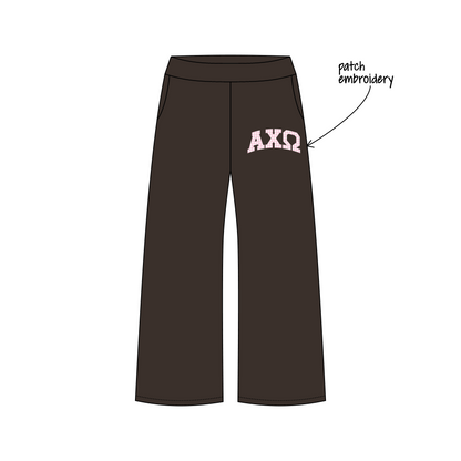 University of Missouri (Mizzou) x Alpha Chi Omega 'Pr/general fall drop' Jagger Wide-Leg Sweatpants