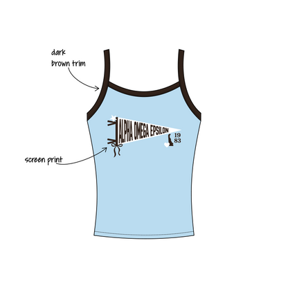 University of Delaware x Alpha Omega Epsilon 'Fall Merch' Evie Tank Top