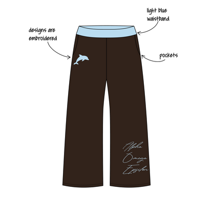 University of Delaware x Alpha Omega Epsilon 'Fall Merch' Jagger Wide-Leg Sweatpants