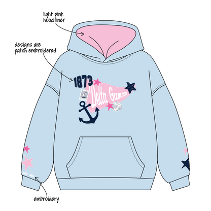 Lake Forest College x Delta Gamma 'Thanksgiving/Christmas' Signature Hoodie