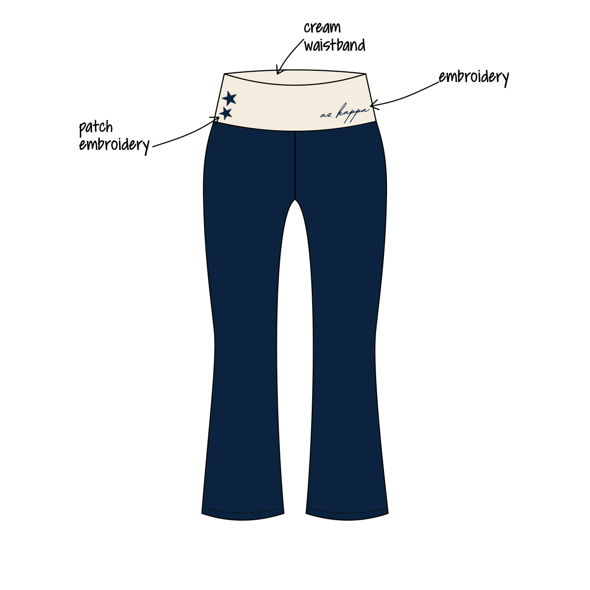 University of Arizona x Kappa Kappa Gamma 'Wellness Week 2026' Becca Foldover Yoga Pants