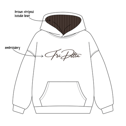 University of Cincinnati x Delta Delta Delta 'Winter set' Signature Hoodie