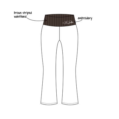 University of Cincinnati x Delta Delta Delta 'Winter set' Becca Foldover Yoga Pants