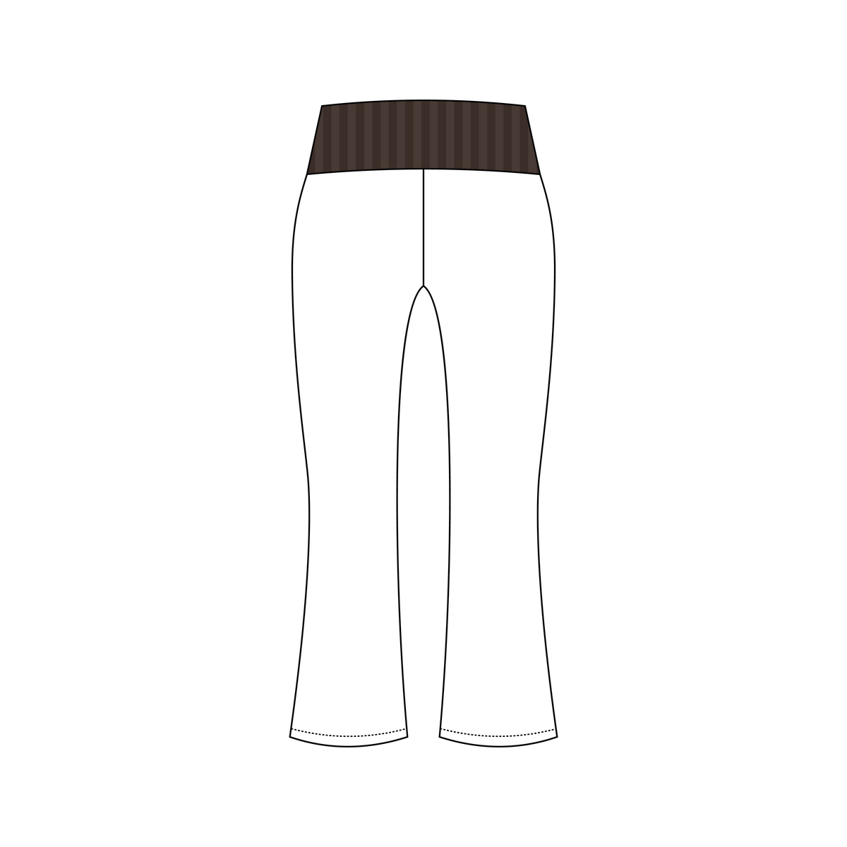 University of Cincinnati x Delta Delta Delta 'Winter set' Becca Foldover Yoga Pants