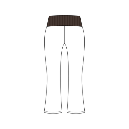 University of Cincinnati x Delta Delta Delta 'Winter set' Becca Foldover Yoga Pants