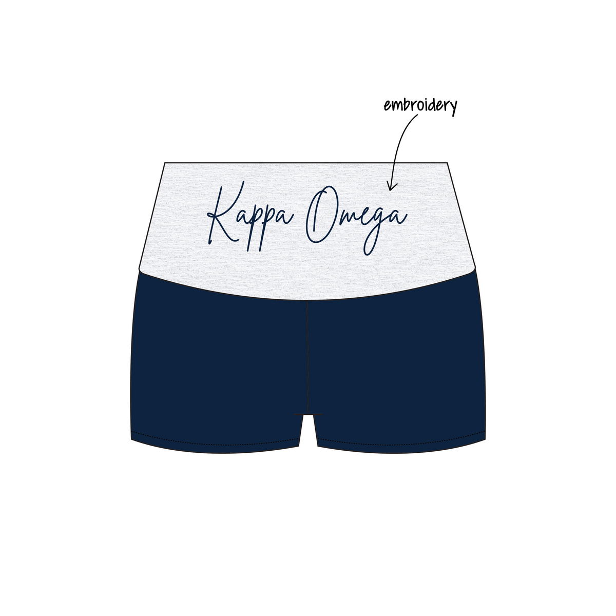 Northeastern University x Sigma Kappa 'Fall '26 drop' Haven Foldover Shorts