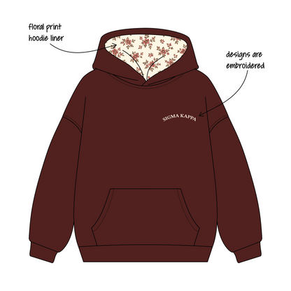 Northeastern University x Sigma Kappa 'Fall '26 drop' Signature Hoodie