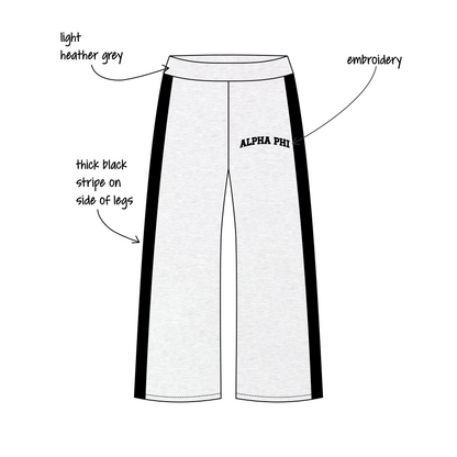 University of Denver x Alpha Phi 'Fall Sweat Sets' Jagger Wide-Leg Sweatpants