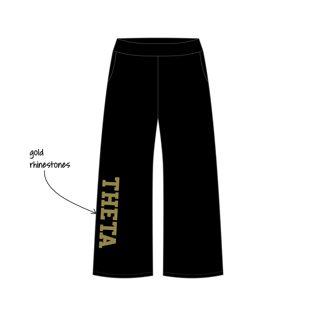 Southern Methodist University x Kappa Alpha Theta 'New Chapter Merch Drop' Jagger Wide-Leg Sweatpants