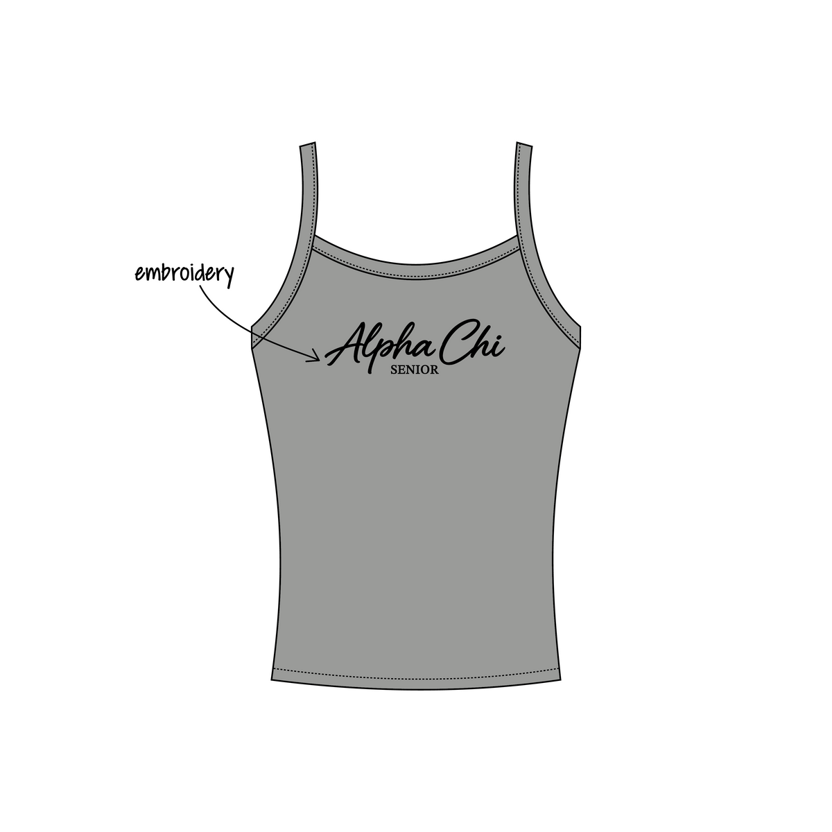 University of South Carolina x Alpha Chi Omega 'Senior merch' Evie Tank Top