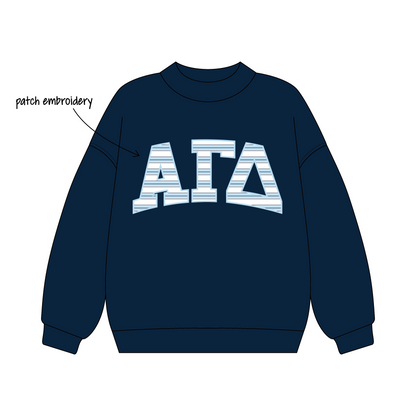 Lehigh University x Alpha Gamma Delta 'Winter Merch' Signature Mockneck