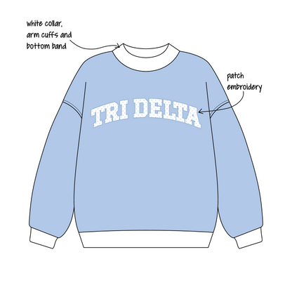 Illinois State University x Delta Delta Delta 'PR Live In Merch' Signature Mockneck