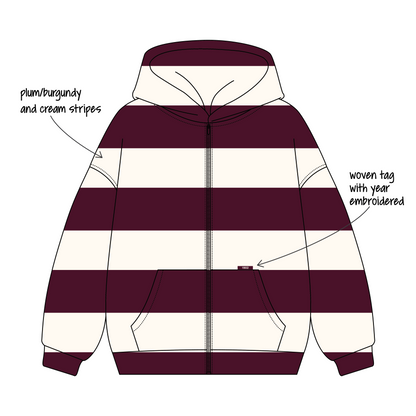 California State University, Fullerton x Delta Zeta 'Fall order' Signature Zip-Up Hoodie