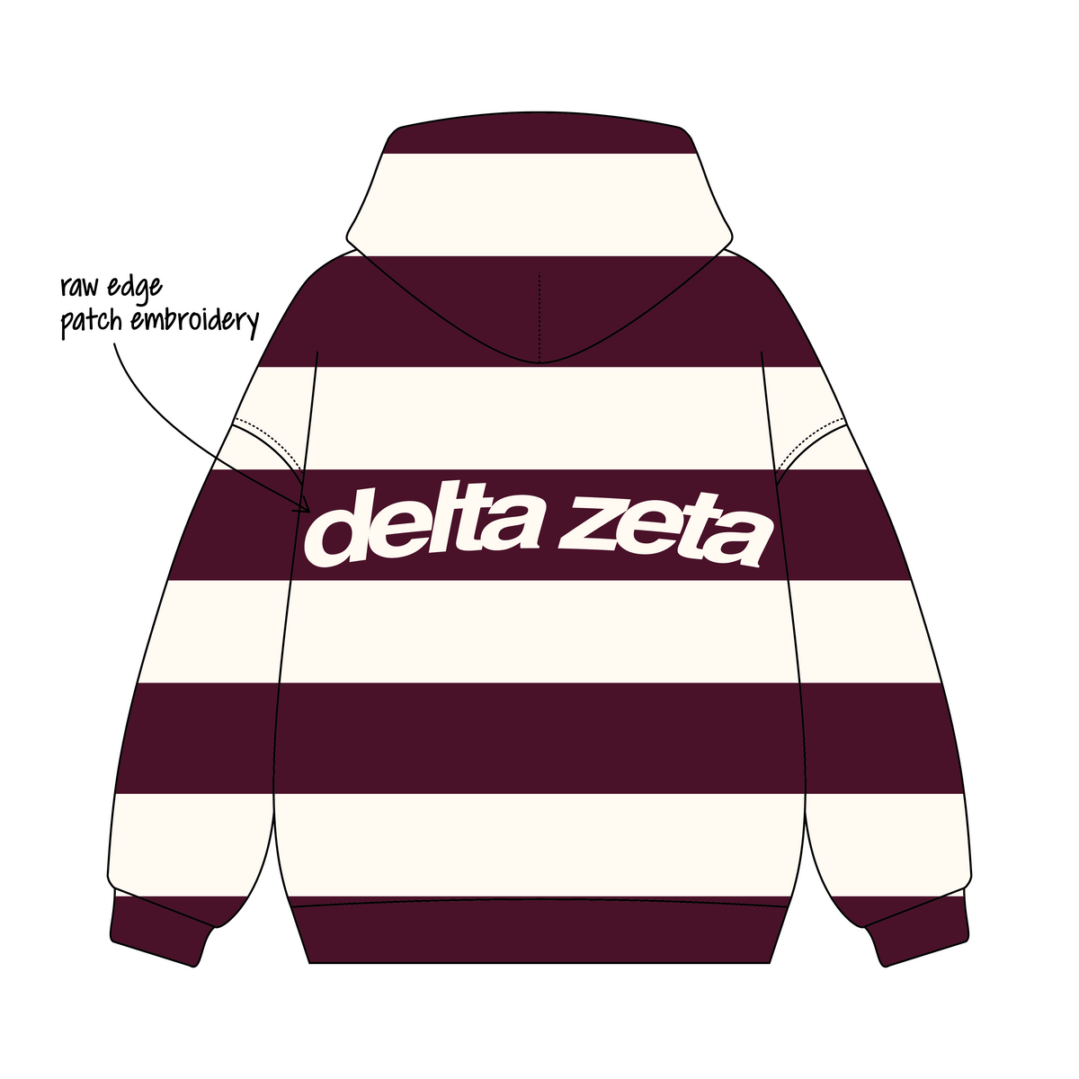 California State University, Fullerton x Delta Zeta 'Fall order' Signature Zip-Up Hoodie
