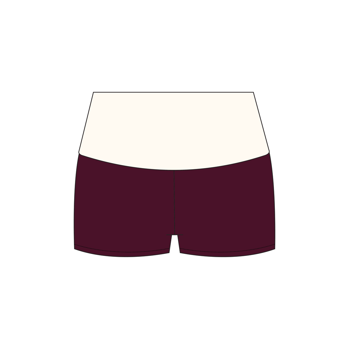 California State University, Fullerton x Delta Zeta 'Fall order' Haven Foldover Shorts