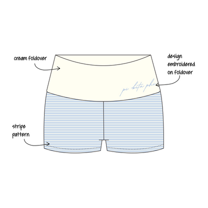 Chapman University x Pi Beta Phi 'Recruitment 2027' Haven Foldover Shorts