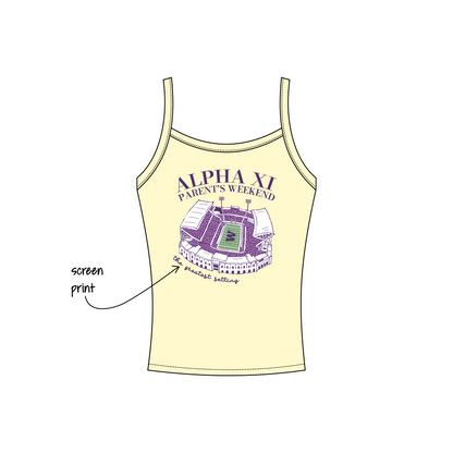 University of Washington x Alpha Xi Delta 'Parents/Family Weekend' Evie Tank Top