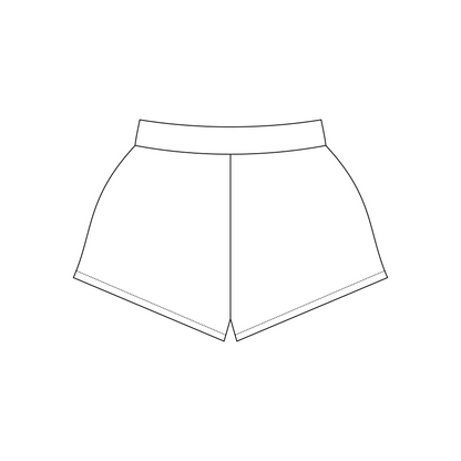 Southern Methodist University x Kappa Alpha Theta 'Twin Star Reveal' Los Angeles Apparel Midweight Sweatshorts MWF314
