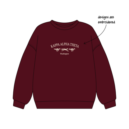 University of Washington x Kappa Alpha Theta 'Philanthropy Event' Signature Crewneck