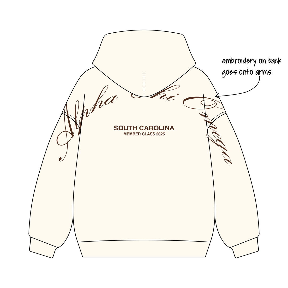 University of South Carolina x Alpha Chi Omega 'Sophomore MC' Signature Hoodie