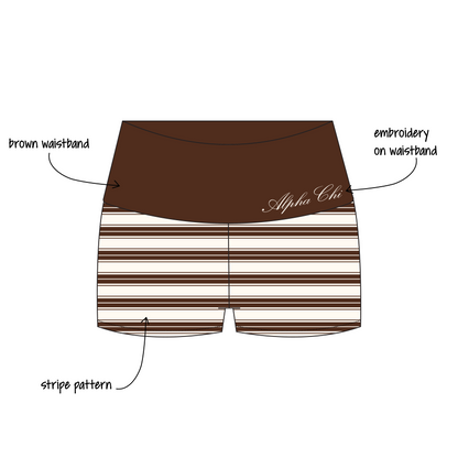 University of South Carolina x Alpha Chi Omega 'Sophomore MC' Haven Foldover Shorts