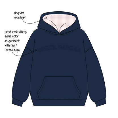 Lafayette College x Delta Gamma 'Fall merch 2026' Signature Hoodie