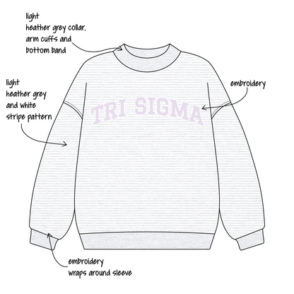 Grand Valley State University x Sigma Sigma Sigma 'PR' Signature Mockneck