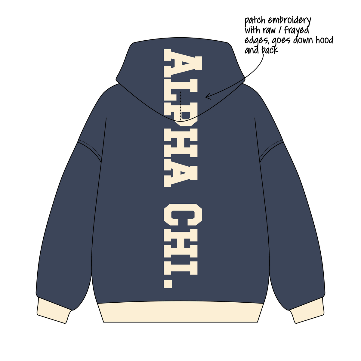 University of Maryland, College Park x Alpha Chi Omega 'Semester merch' Signature Hoodie