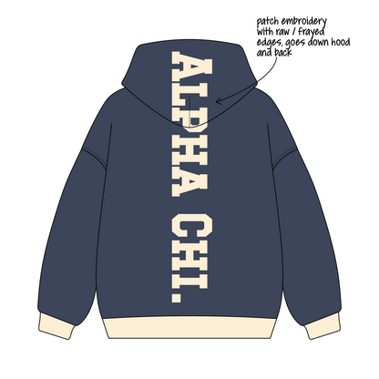 University of Maryland, College Park x Alpha Chi Omega 'Semester merch' Signature Hoodie