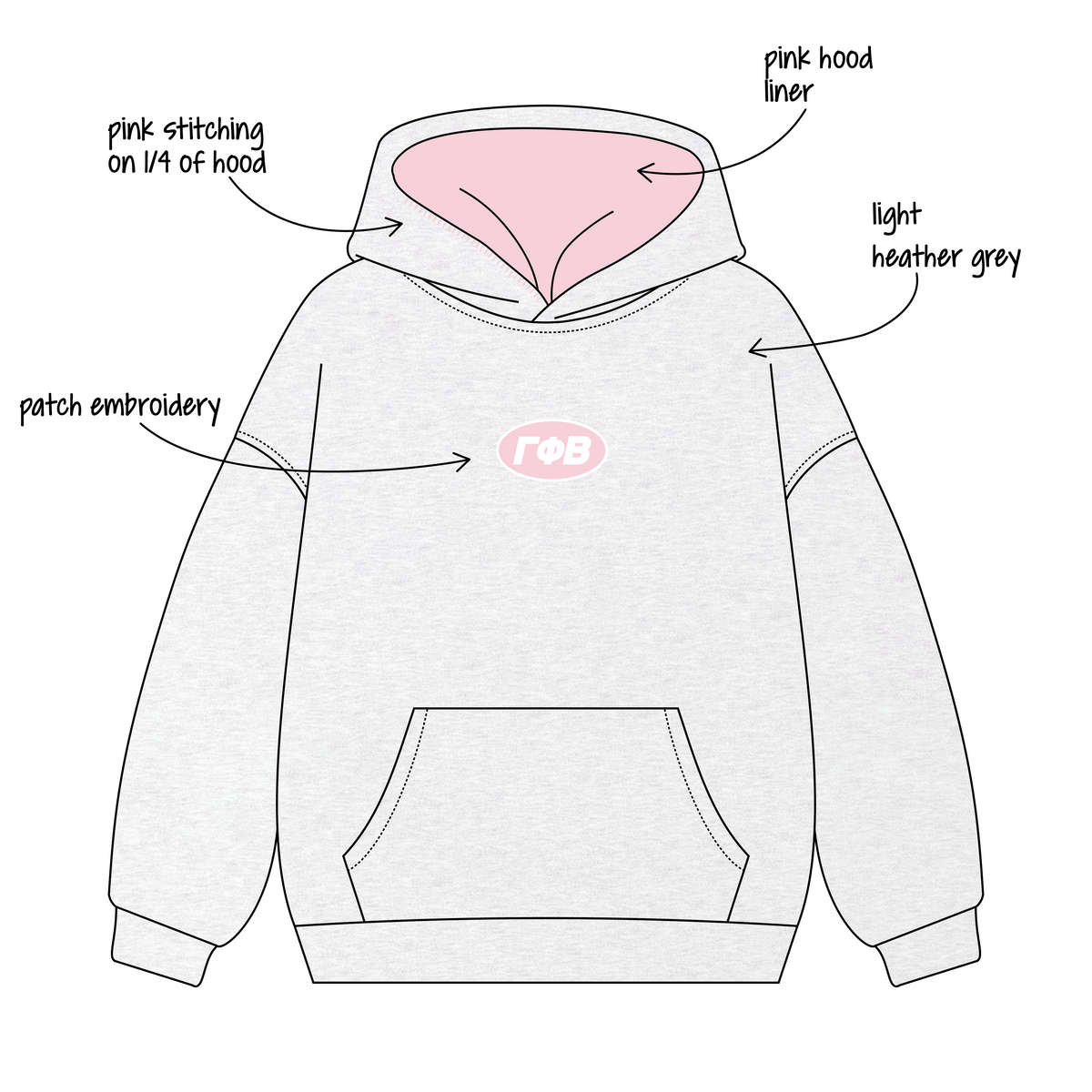 Northwestern University x Sole proprietorship 'Fall Hoodies' Signature Hoodie