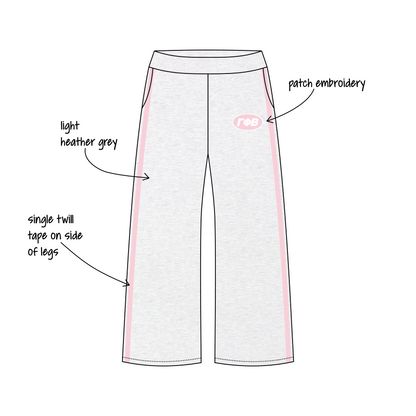 Northwestern University x Sole proprietorship 'Fall Hoodies' Jagger Wide-Leg Sweatpants