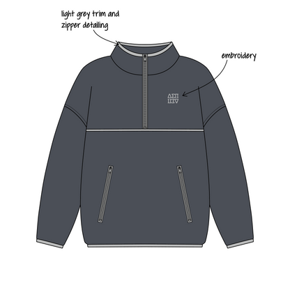 University of San Diego x Delta Sigma Pi 'Fall Semester' Callie Fleece Quarter Zip