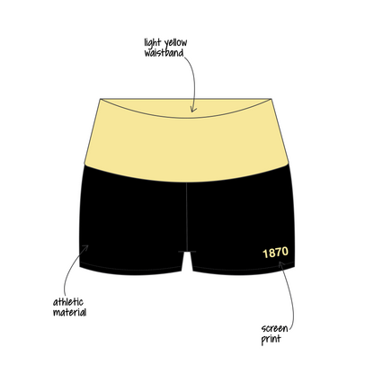 Southern Methodist University x Kappa Alpha Theta 'Pilates Sisterhood Event' Haven Foldover Shorts