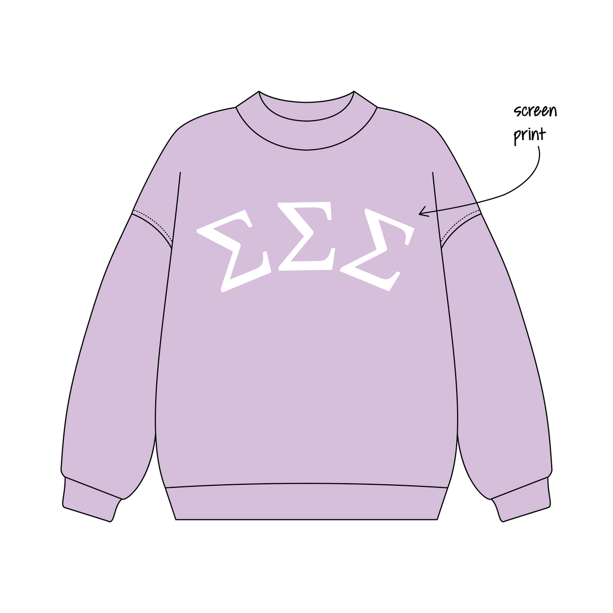Missouri Western State University x Sigma Sigma Sigma 'not specfic' Signature Mockneck